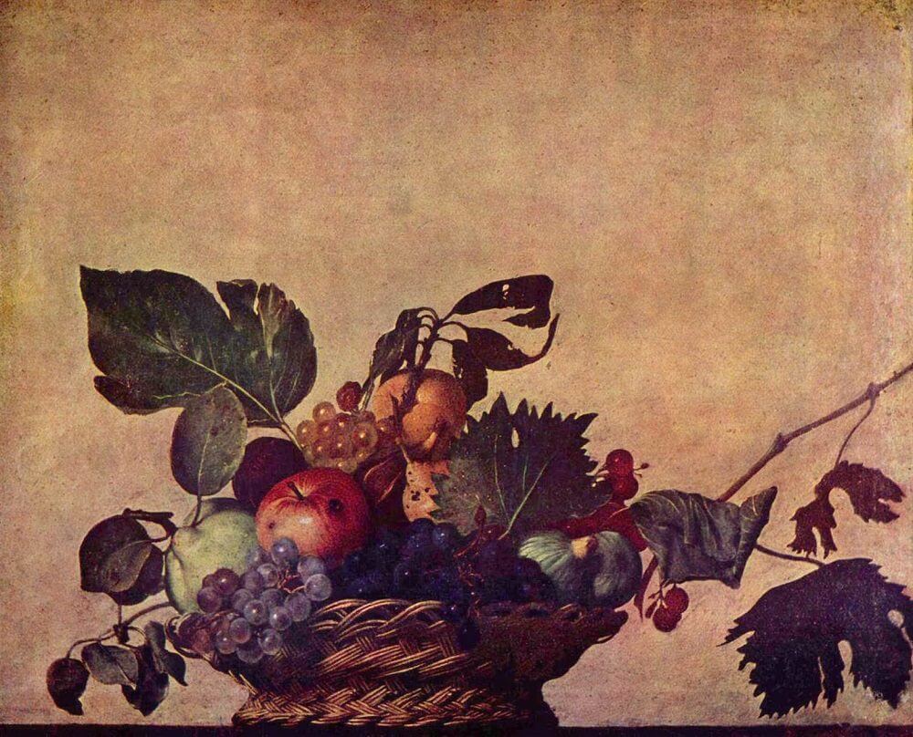 Basket of Fruit, 1596 by Caravaggio
