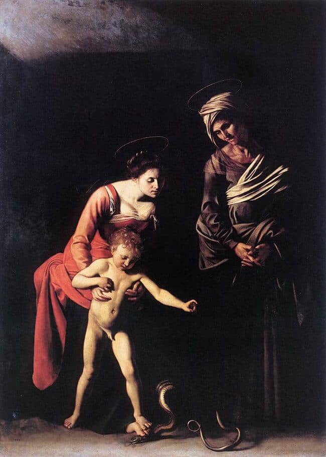 The Madonna of the Grooms, 1605 by Caravaggio