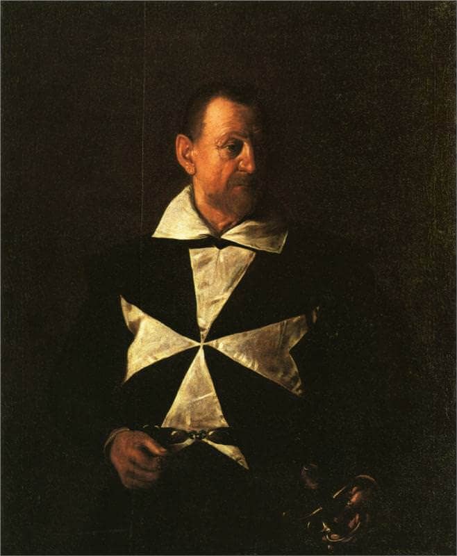 Portrait of Fra Antionio Martelli, 1608 by Caravaggio