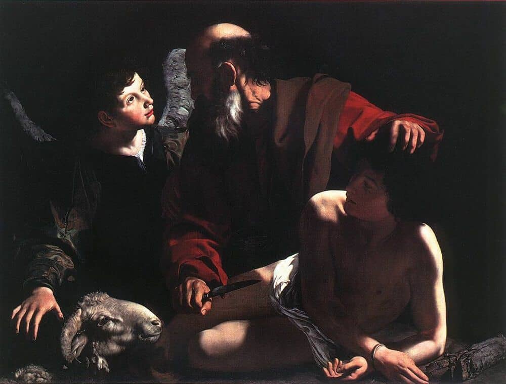 Sacrifice of Isaac, 1598 by Caravaggio