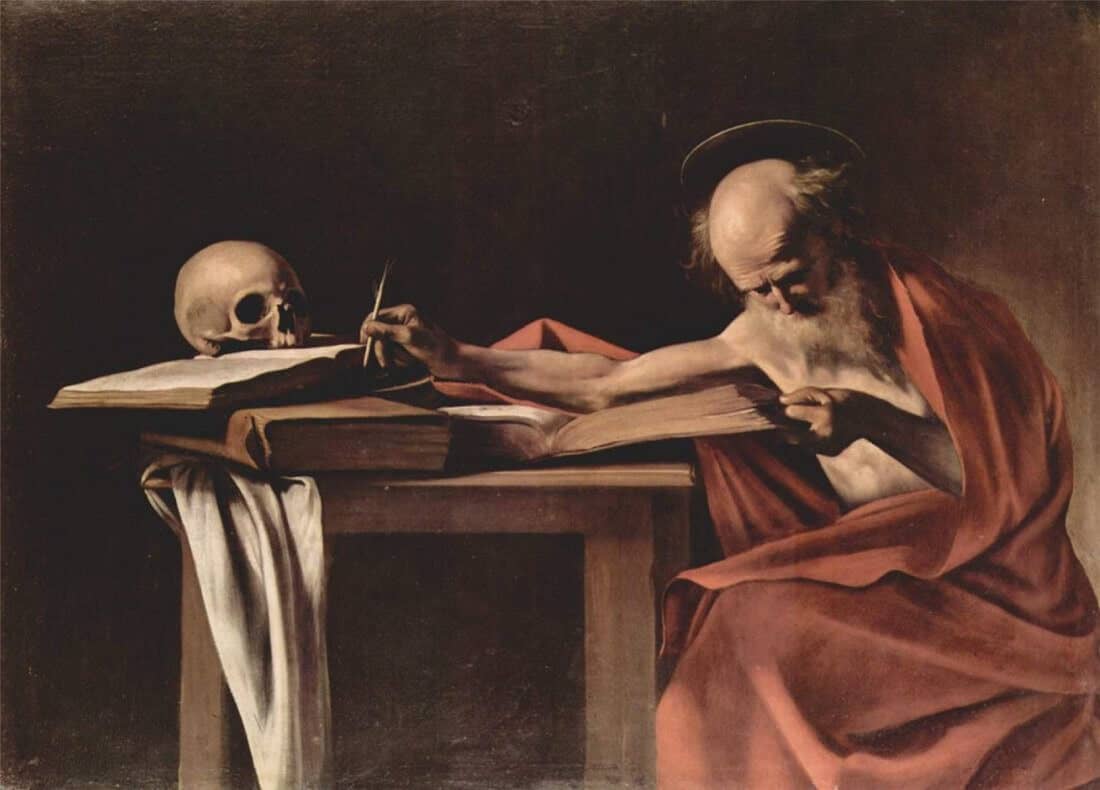 Saint Jerome Writing, 1605 by Caravaggio