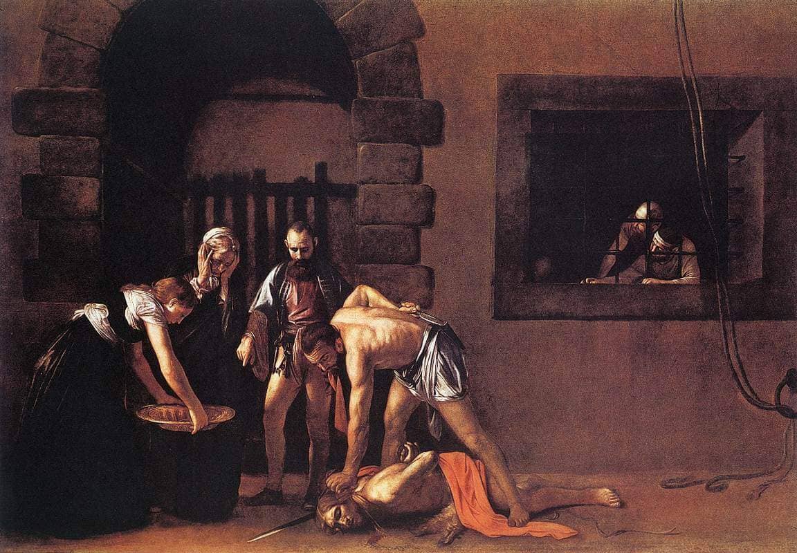 The Decapitation of Saint John the Baptist, 1607 by Caravaggio