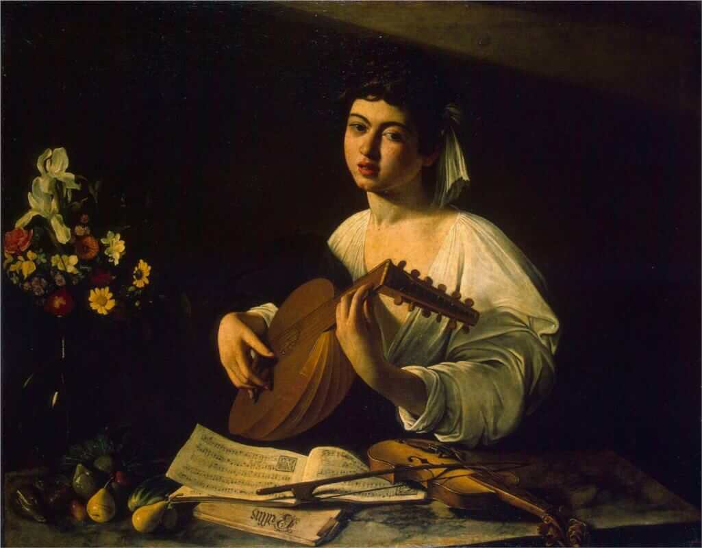 The Lute Player, 1596 - by Caravaggio